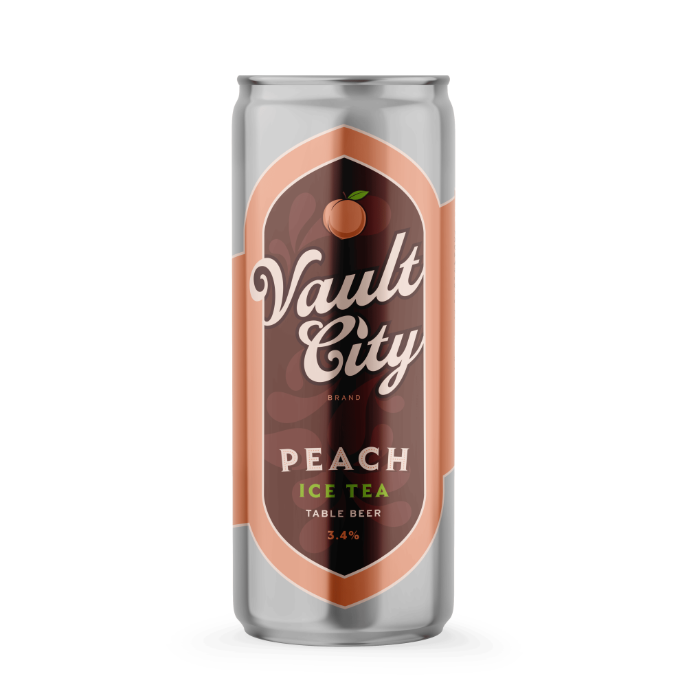Vault City Peach Ice Tea Table Beer